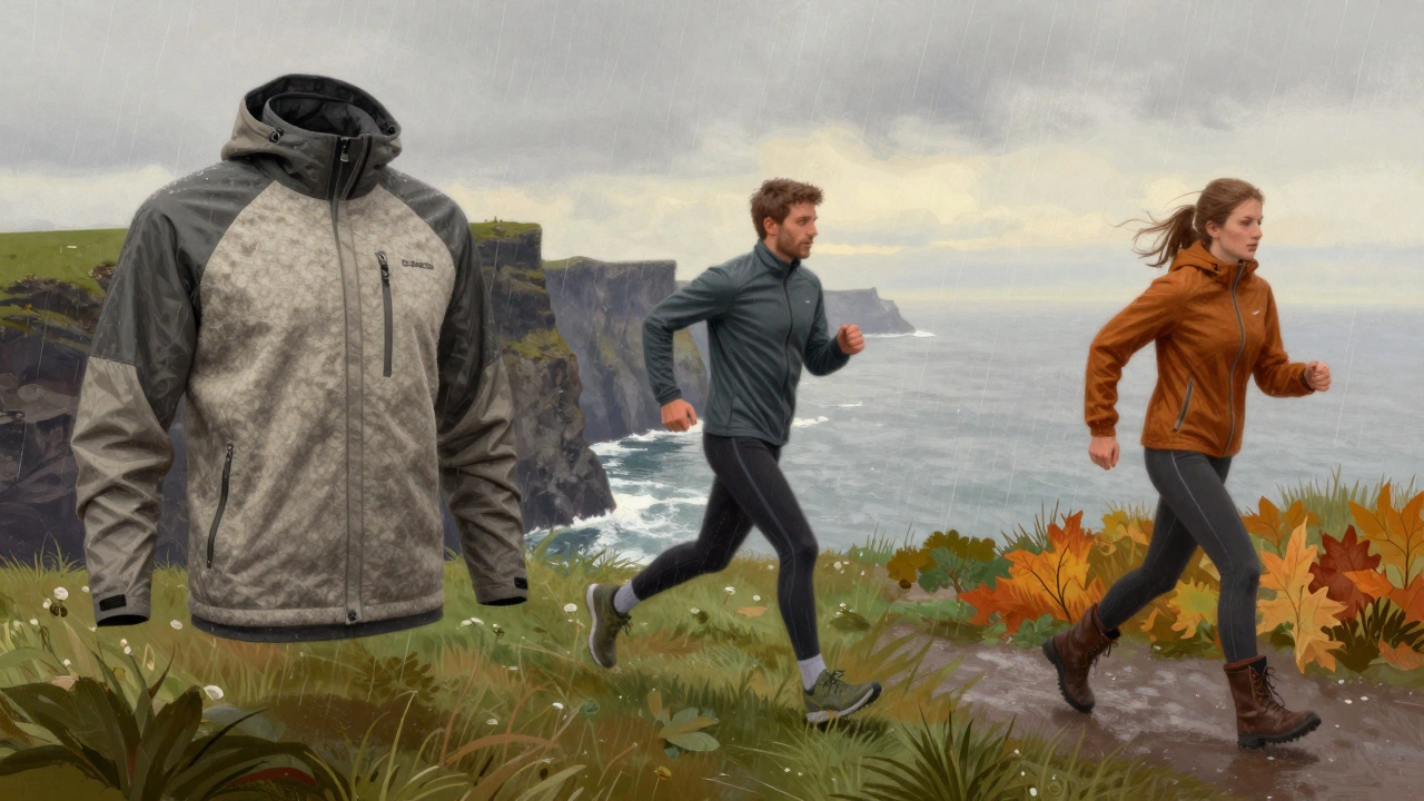A single merino base layer worn across seasons in Ireland, adapting to rain, wind, and rugged terrain.