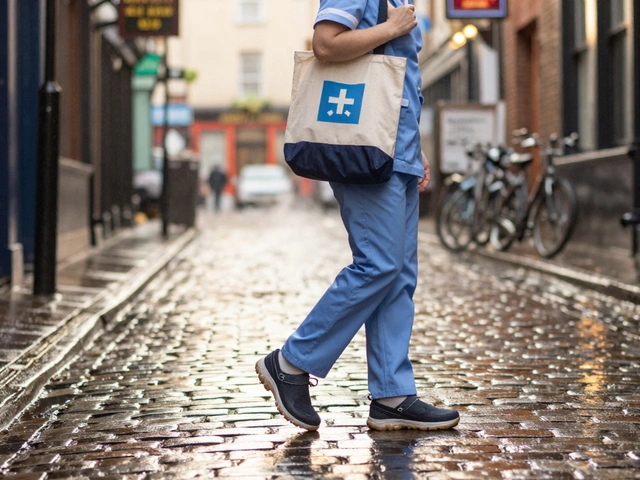 What is the best brand for comfortable work shoes in Ireland?