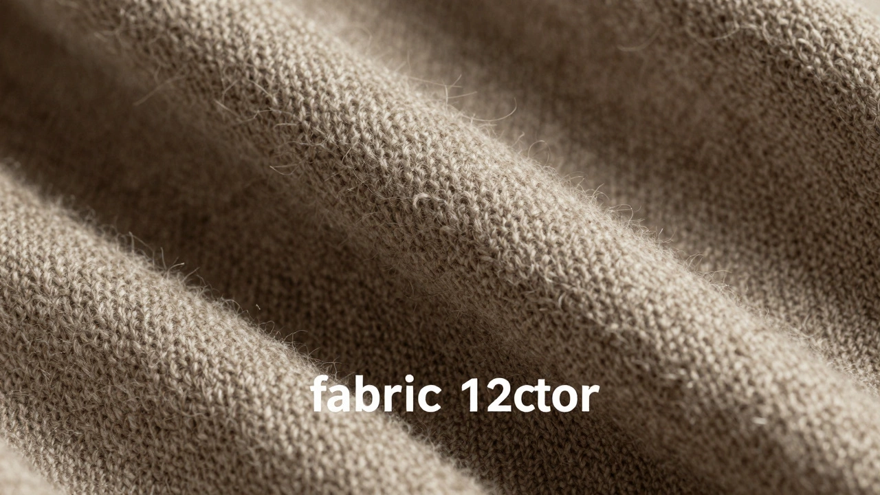 Close-up texture of high-quality worsted wool fabric